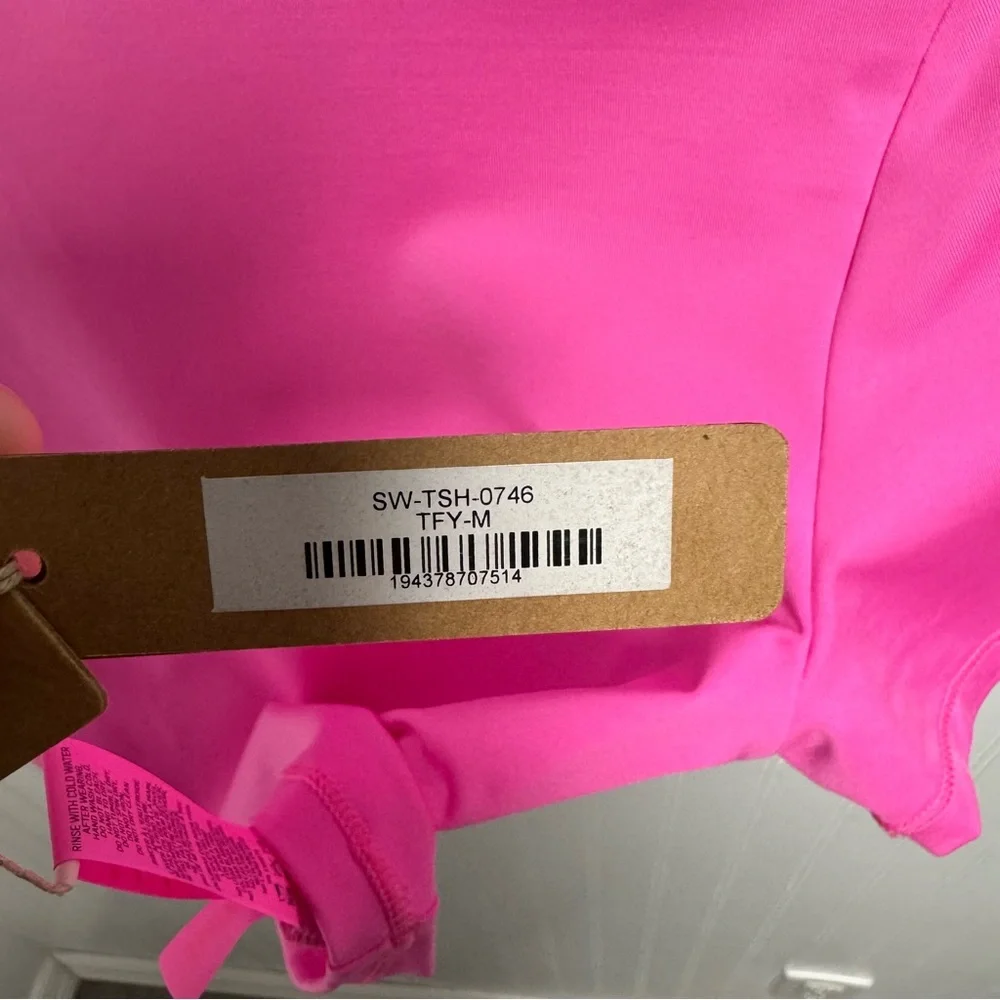 Skims Swim T-Shirt Medium Taffy - Picture 5 of 6